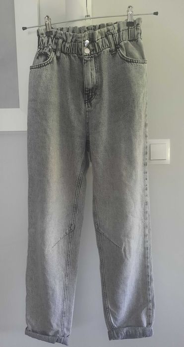 Spodnie jeansy boyfriend "Taily Weijl" 38 jak nowe, wysoki stan.