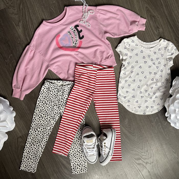 Комплекти одягу р. 104 см/4 р світшот футболка спідниця Disney Zara лосини