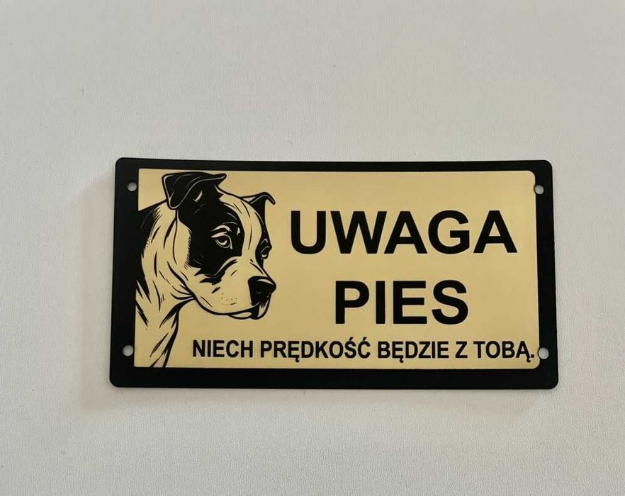 Tabliczka uwaga pies