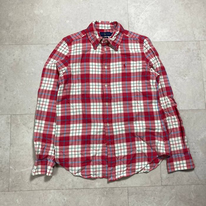 фланелева сорочка в клітинку polo ralph lauren light flannel shirt medium