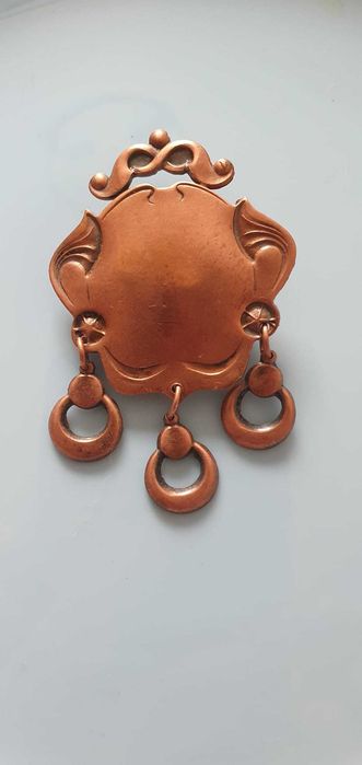 Винтажная брошь, подвеска, серьги