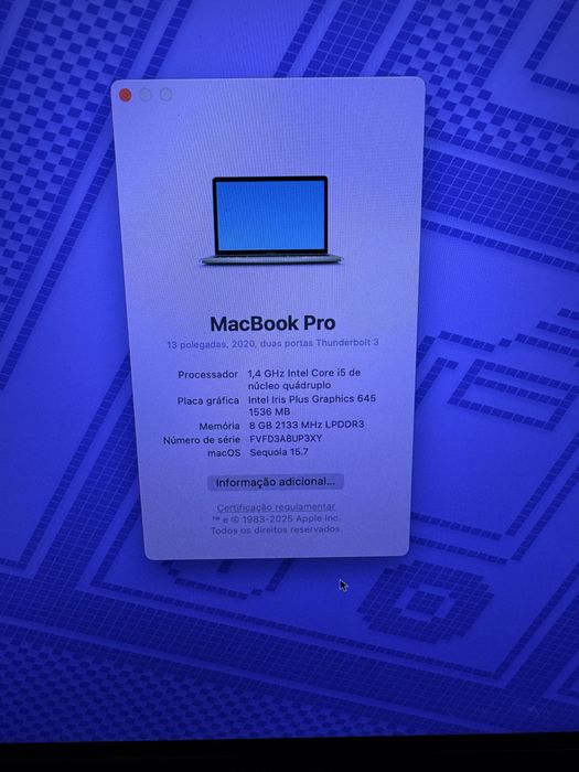 MacBook Pro 13” 2020 | Bateria Nova