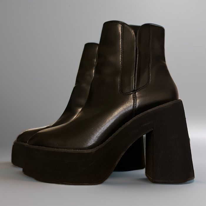 Трендові чобітки topshop з квадратним носиком