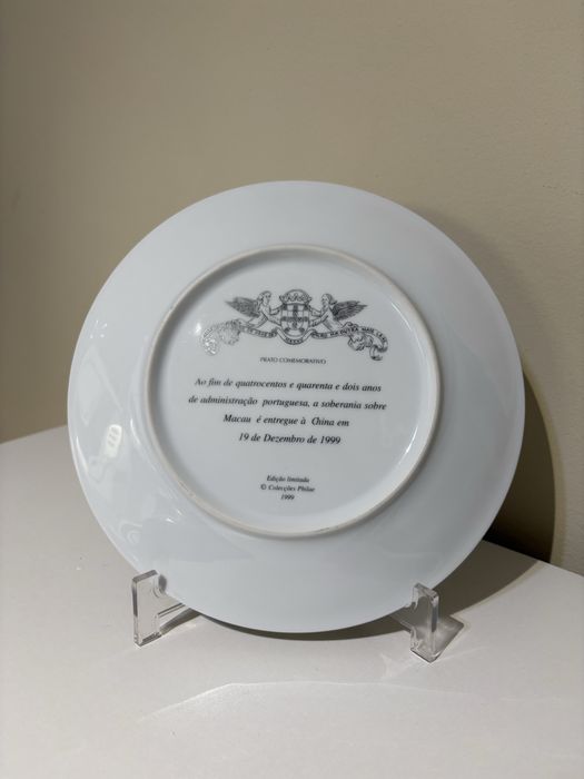 Prato de Coleção Philae - Comemorativo da Entrega de Macau (1999)