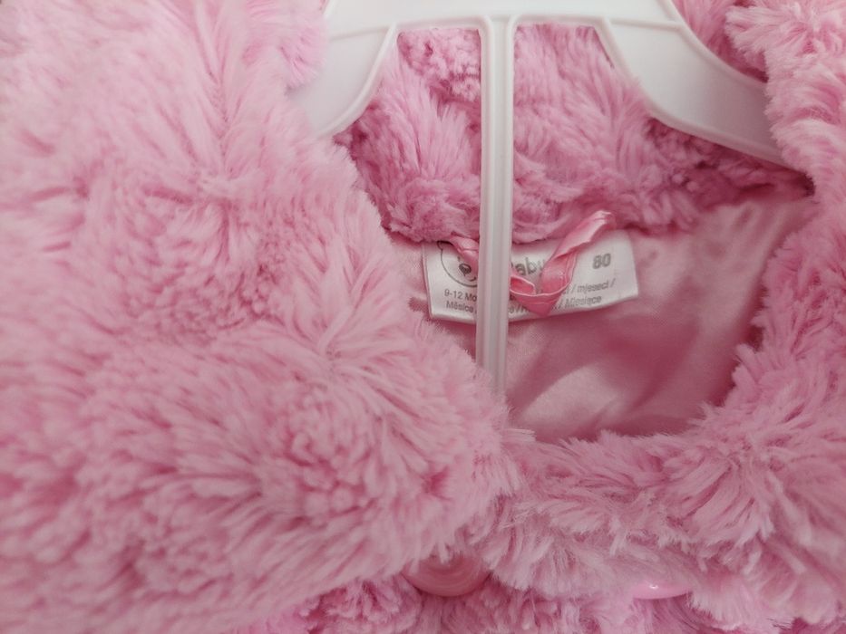 Płaszczyk futerko na wiosnę rozm 80