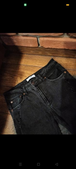 Jeansy czarne damskie rurki r.M Pull&Bear