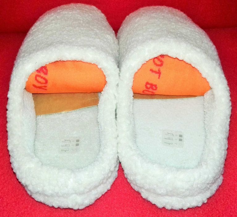 Bambosze męskie ciepłe kapcie 40 runo