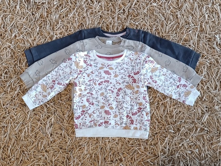 Bluzy, dziewczynka, 2 szt., r. 86/92, bluza gratis