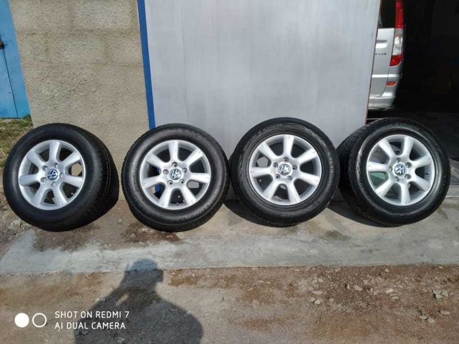 Диски титановые разболт 5*130 с зимней резиной 235*65*17