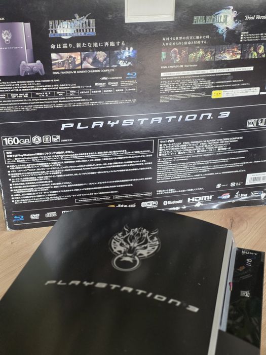 Limitowana Konsola Sony PlayStation 3 PS3 Fat Final Fantasy VII Cloud Black 160GB
