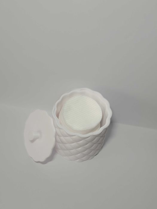 Stylowy pojemnik na waciki kosmetyczne - WYPRZEDAŻ