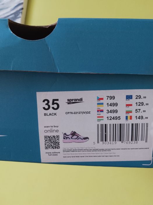 Buty sprandi świecące