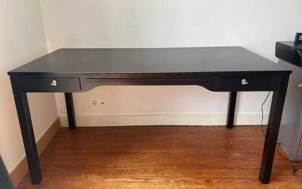 Secretária  150x75x74 - IKEA GUSTAV - 2 Gavetas e Suporte Computador