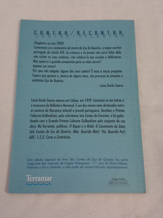 Livro Seis Contos de Eça de Queirós 4€