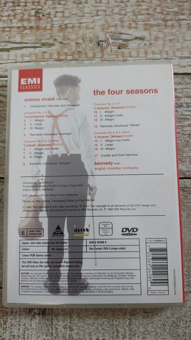 Vivaldi. The four seasons. Kennedy. Dvd