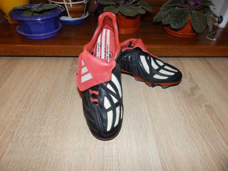 Бутсы adidas predator mania xtrx sg black red 676748 leather размер 39
