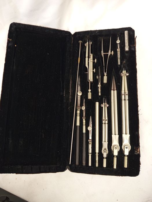 Zestaw kreślarski vintage