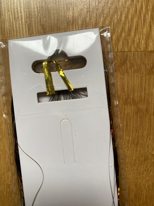 Syntetyczne Błyszczące Nici Brokatowe holo Włosy ok 65cm