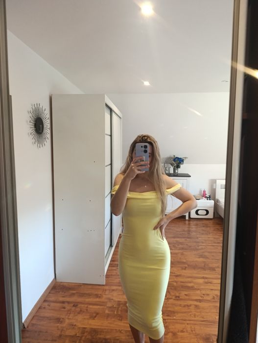 Sukienka nowa hiszpanka sylwester impreza lato midi podkreślająca s