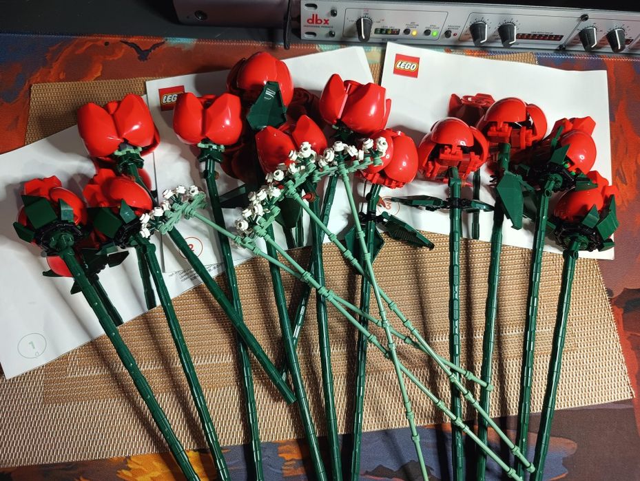 LEGO kwiaty róży, orchidea 10328, 10311