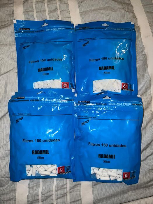Filtros slim 4 pacotes de 150 unidades