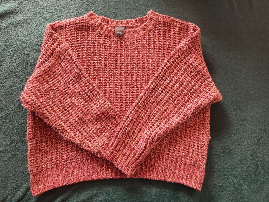 Różowy sweter damski ICHI r. L NOWY