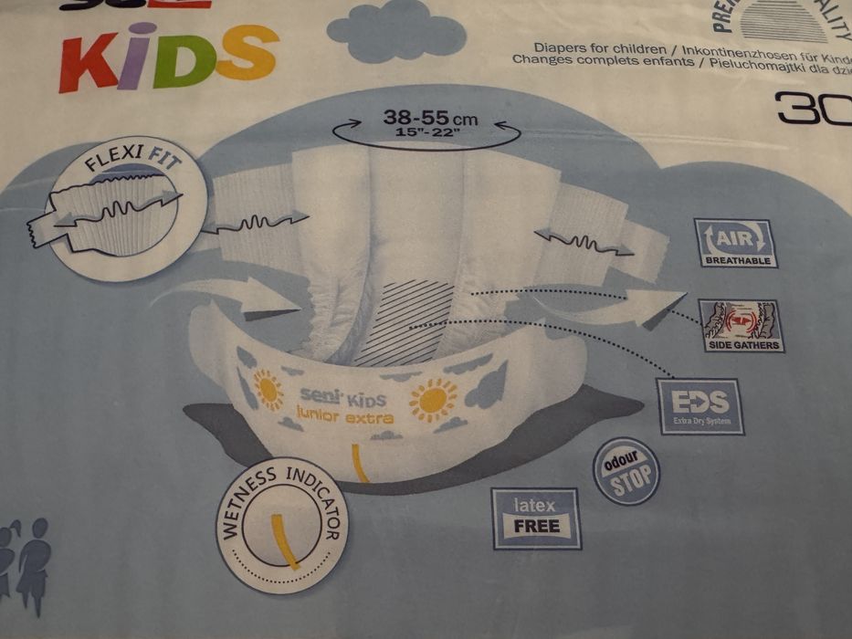 Pieluchy Seni Kids Junior 15 kg+ 3 paczki