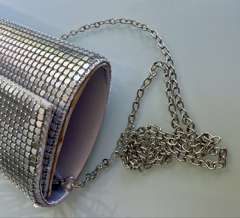 Torebka wizytowa kopertówka metaliczna