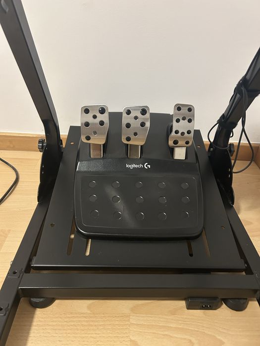 Kit volante logitech g29 + suporte + caixa de mudanças