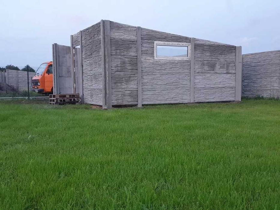 Ogrodzenia betonowe, płoty betonowe, garaże.