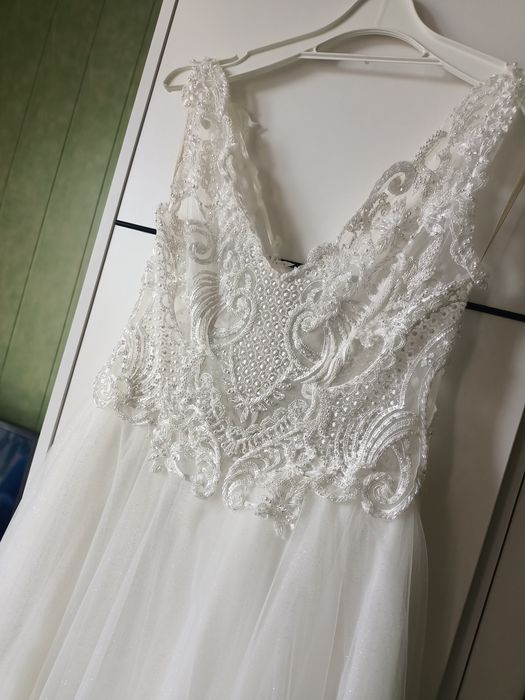 Suknia ślubna Miguela Julii Gastoł rozmiar 38 ivory