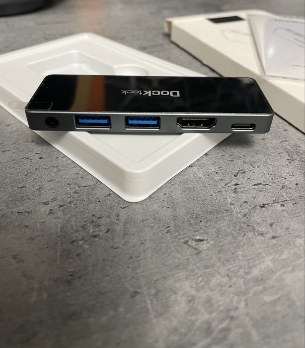 USB хаб USB Type-C Hub, DockTeck DD0004, 5-in-1
