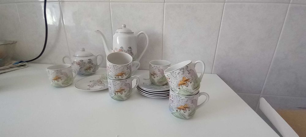 Conjunto de chá porcelana