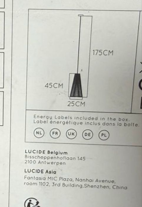 Candeeiro de teto novo