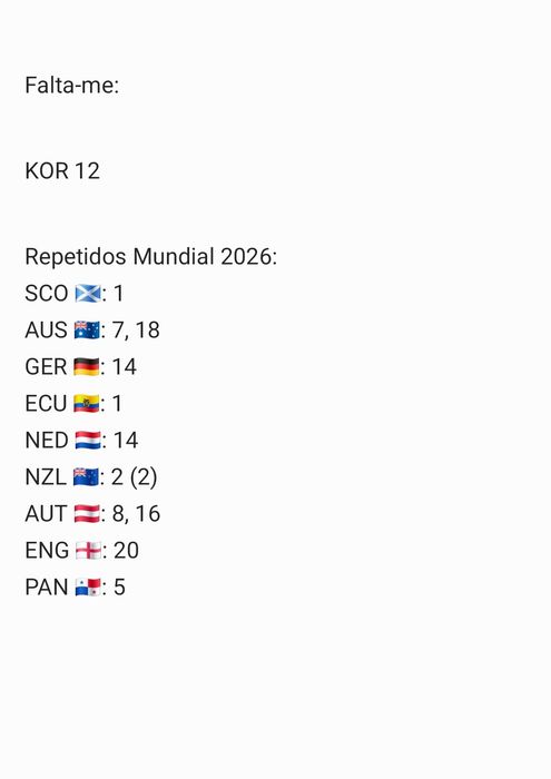 Cromos Mundial 2026 - World Cup 2026