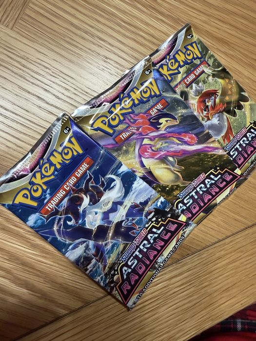 3 booster TCG Pokemon Astral Radiance oryginalne NOWE