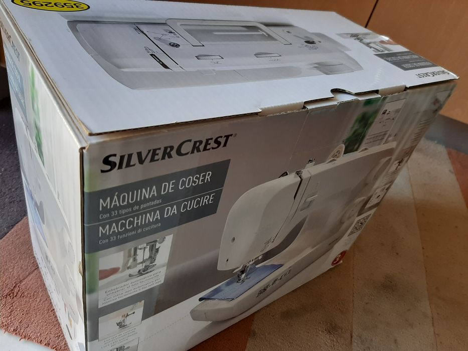 Maquina costura silver crestr completa inova em caixa