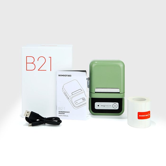 Термопринтер NIIMBOT B21 red, black, green, white етикетки 50*30 в ком