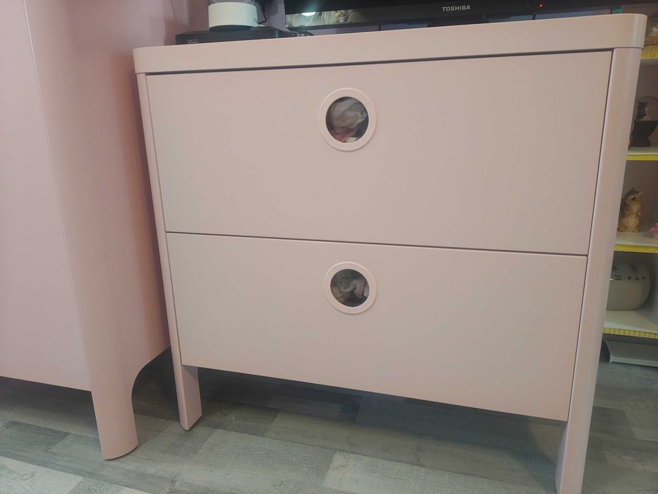 Zestaw szafa i komoda Ikea Busunge