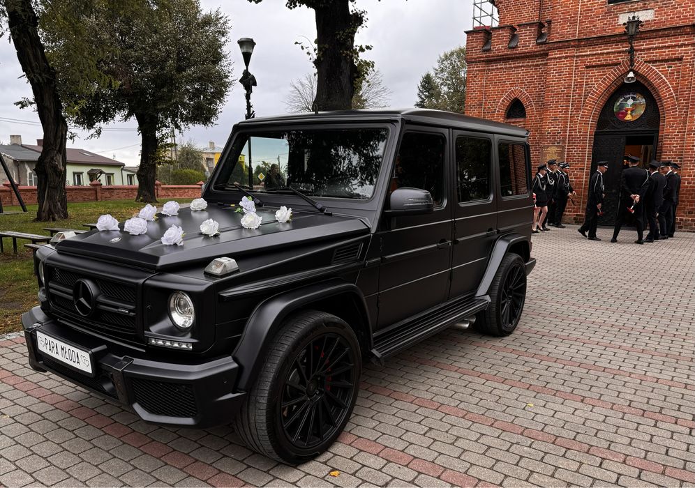 Auto do ślubu auto na wesele g-klasa czarne Torun Białystok Łódź