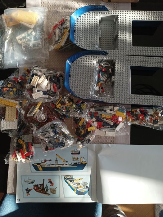 Okręt, statek badaczy oceanu. Klocki kompatybilne z lego. 60266
