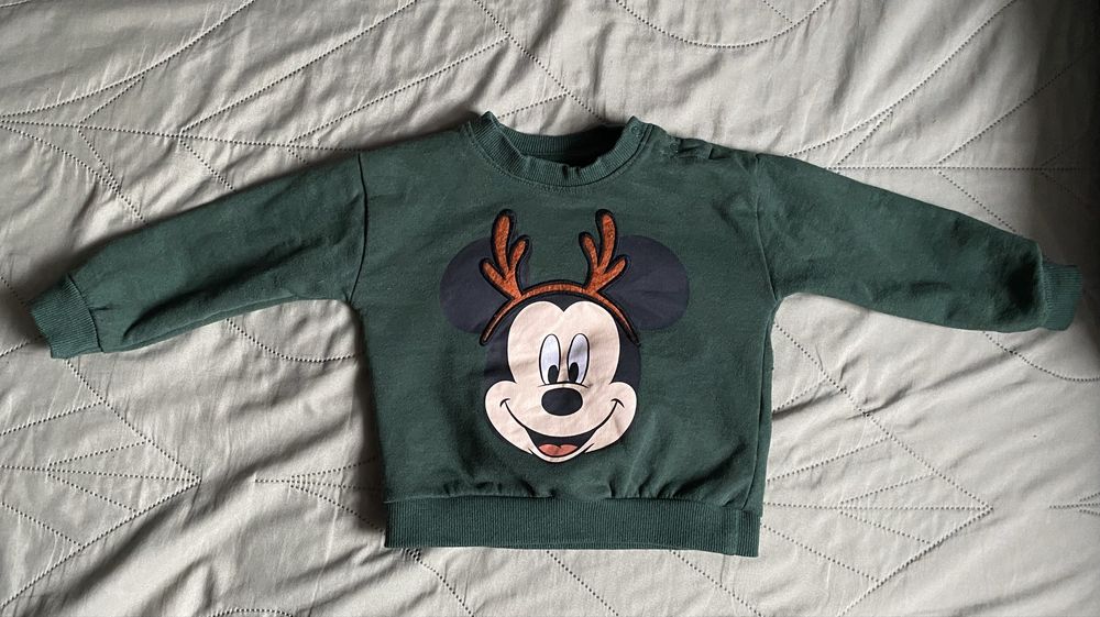 Bluza świąteczna Myszka Miki r. 80 Sinsay