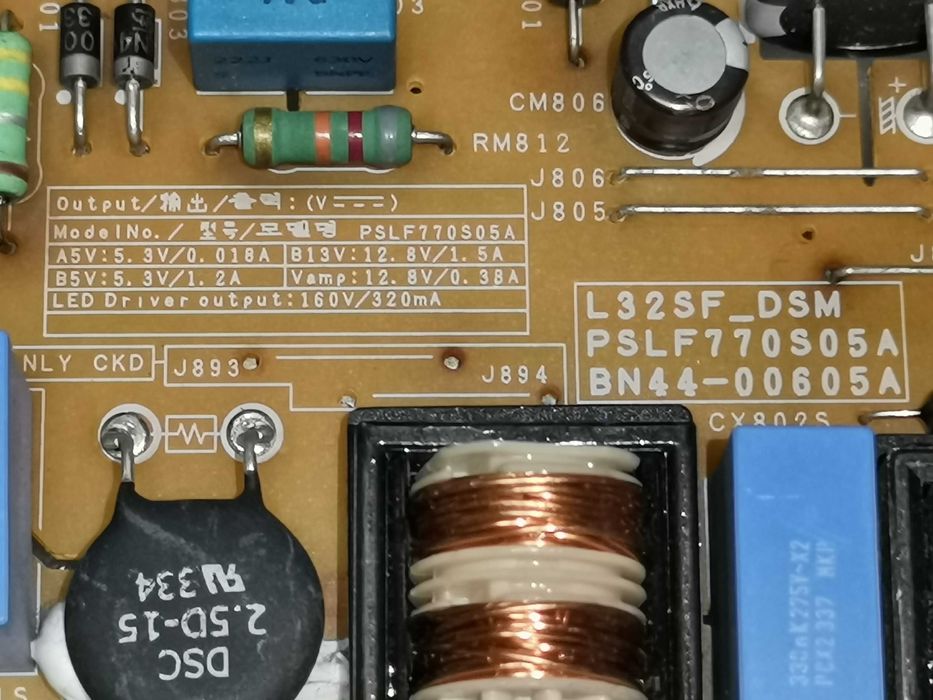 Fonte de alimentação Samsung BN44 - 0 0 6 0 5 A   L32SF_DSM