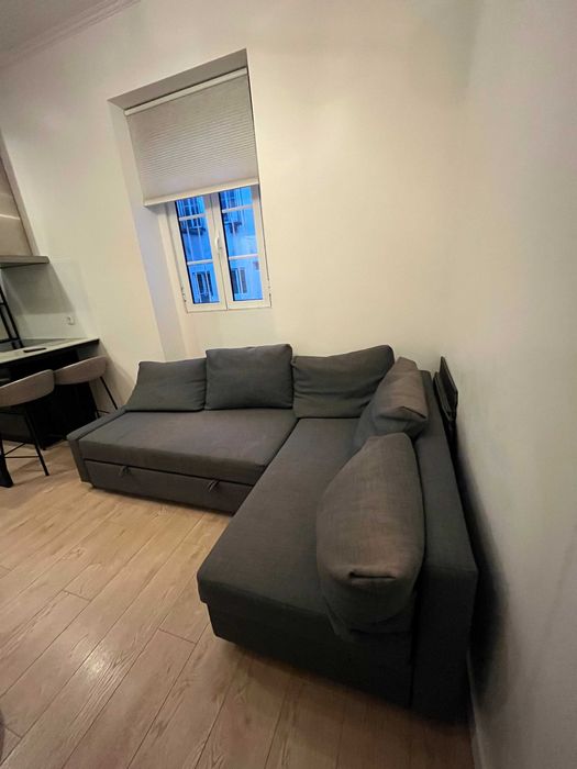 Sofá IKEA Chez Longue 3 lugares - cinza escuro