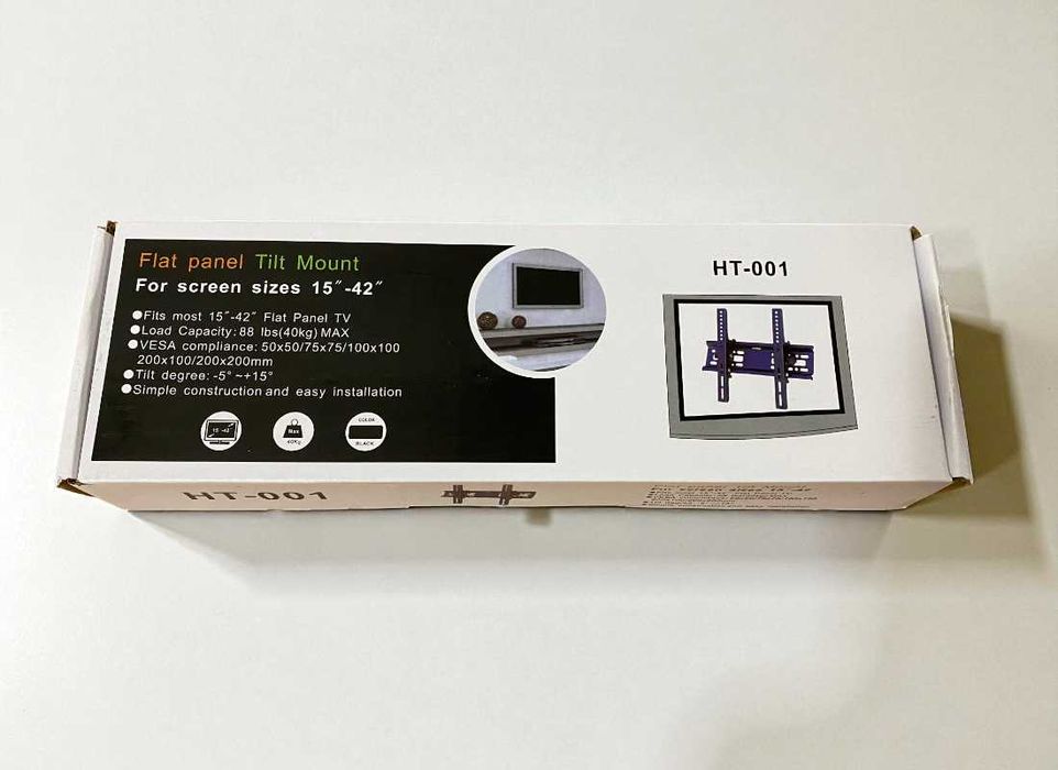 Настінне кріплення кронштейн HT-001 15"-42", похилий кронштейн для ТВ