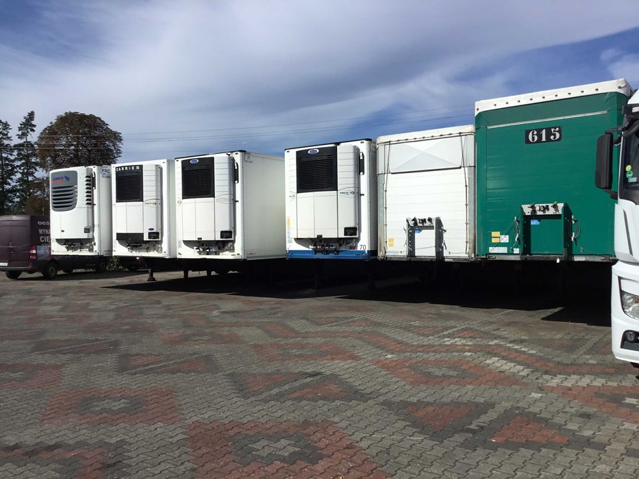 Wynajem naczep chłodni firan ciągników siodłowych.