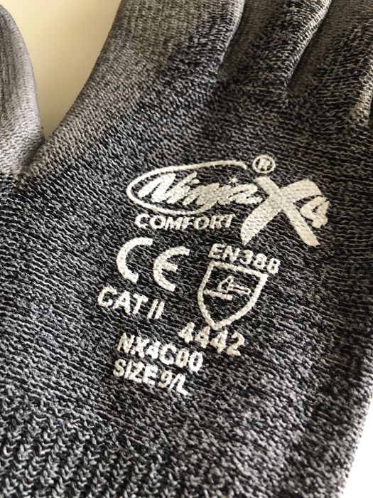 Luvas trabalho Ninja confort tamanho 8/9/10