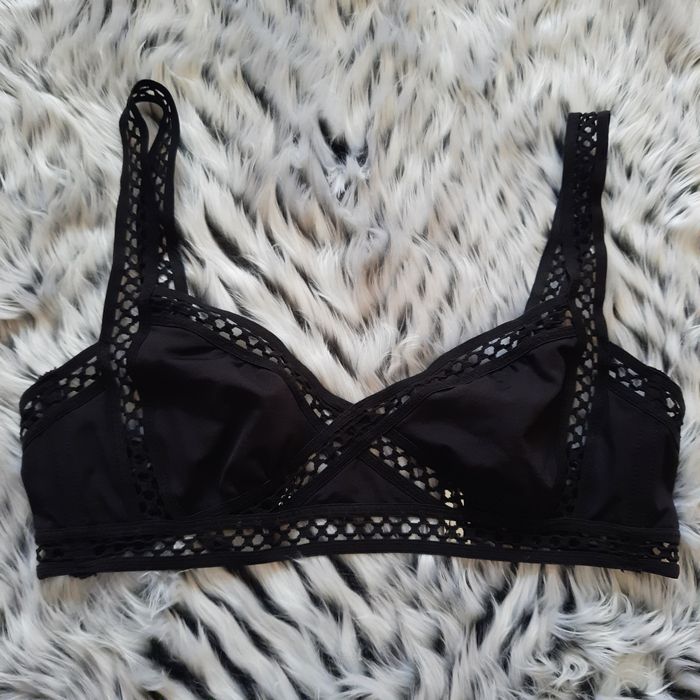 Czarny biustonosz kąpielowy H&M r. M (75 B)