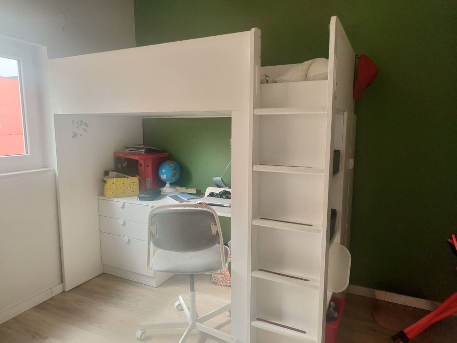 Beliche ikea com secretária