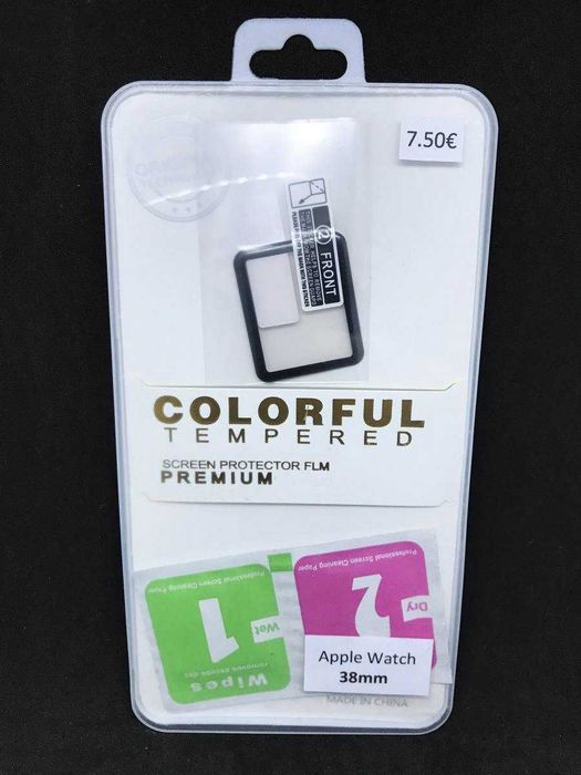 Película protetora para Apple Watch 38mm - Full Cover/Cobertura total
